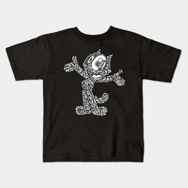 Felix the Cat Kids T-Shirt by JOHNF